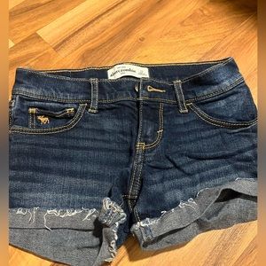 Abercrombie jean shorts, kids size 12